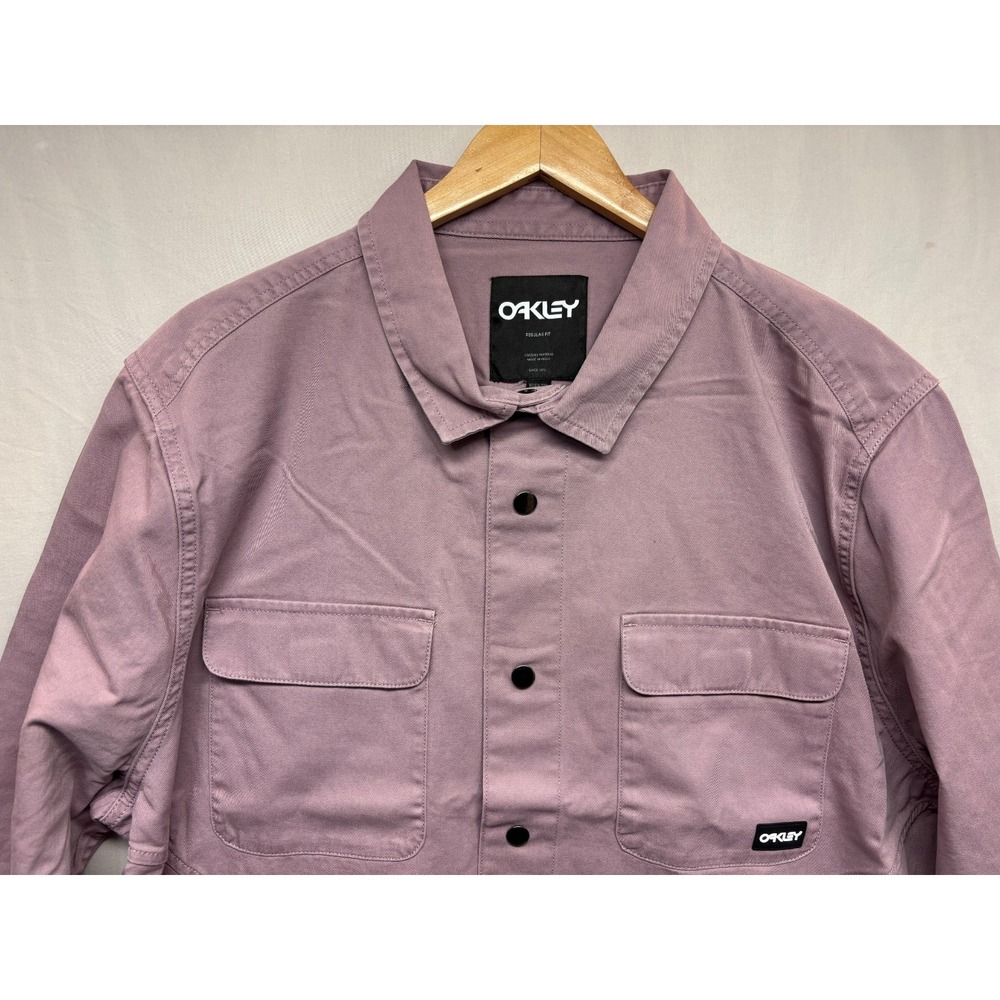 Oakley Jacket Long‎ Wknd Men's Toadstool Purple Lightweight Snap HEAVY 2XL NWT